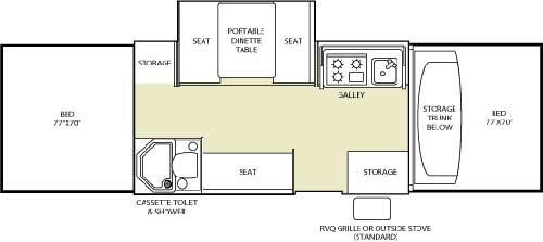 Floorplan - 2006 Fleetwood RV Americana Williamsburg