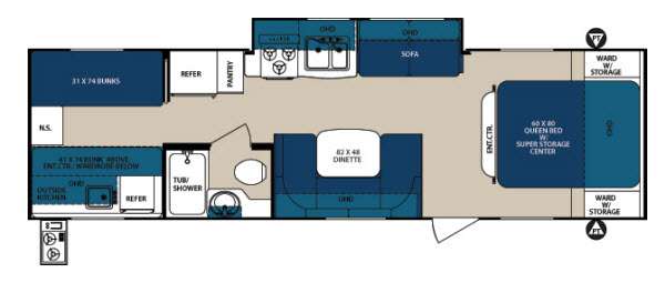 Floorplan - 2013 Forest River RV Surveyor Sport SP 295