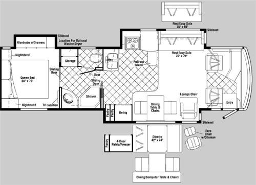 Floorplan - 2006 Itasca Ellipse 36RD NEW