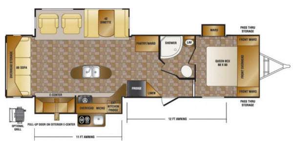 Floorplan - 2013 CrossRoads RV Hill Country HCT32RL