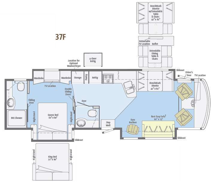 2013 Winnebago adventurer 37f