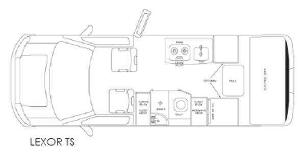 Floorplan - 2013 Pleasure-Way Lexor TS