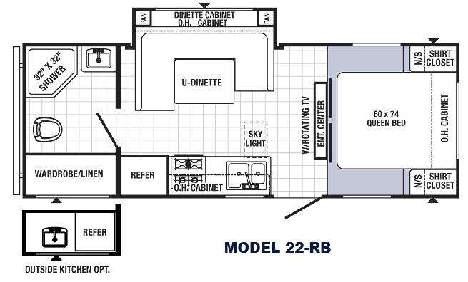 Floorplan - 2013 Palomino Puma 22-RB