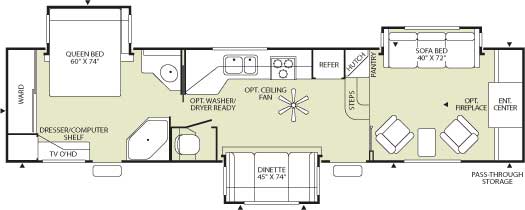 Floorplan - 2006 Fleetwood RV Wilderness Advantage AX6 365FLTS