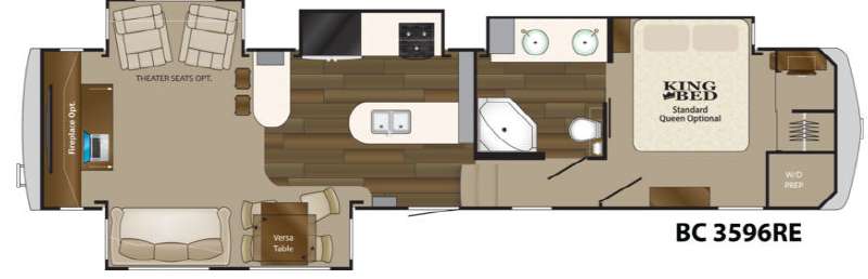 Floorplan - 2014 Heartland Big Country 3596 RE