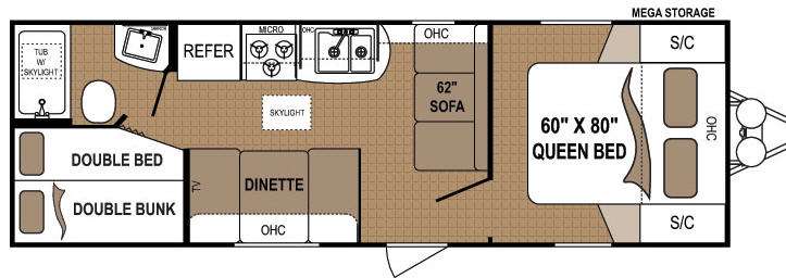 Floorplan - 2014 Dutchmen RV Aspen Trail 2710BH