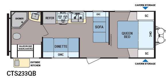 Floorplan - 2014 Dutchmen RV Coleman Expedition CTS233QB
