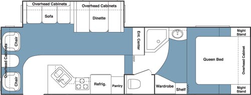 Floorplan - 2004 Keystone RV Outback 28RL-S