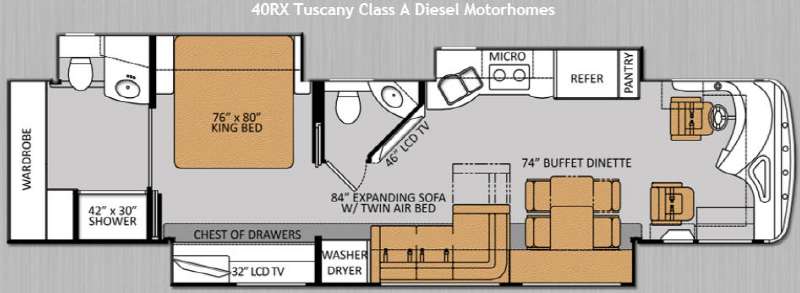 2014 Thor Motor Coach tuscany 40rx