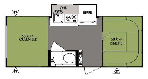 Floorplan - 2014 Forest River RV R Pod RP 178