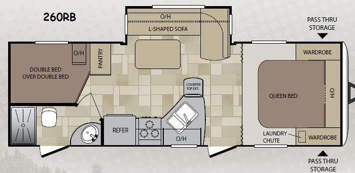 Floorplan - 2014 Keystone RV Cougar 260RB Link