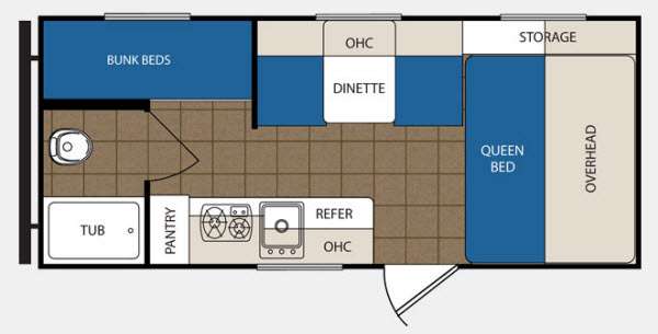Floorplan - 2015 Prime Time Manufacturing Avenger 17BH