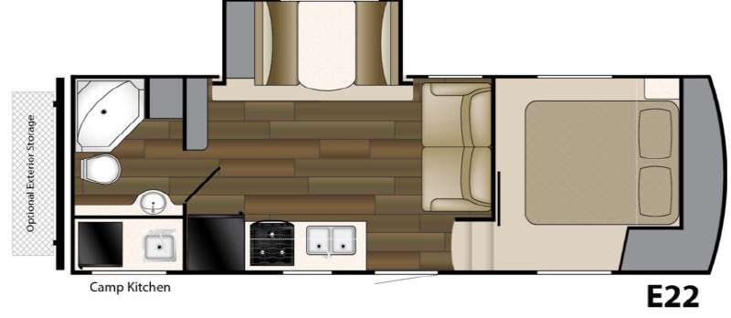 Floorplan - 2015 Heartland ElkRidge Xtreme Light E22