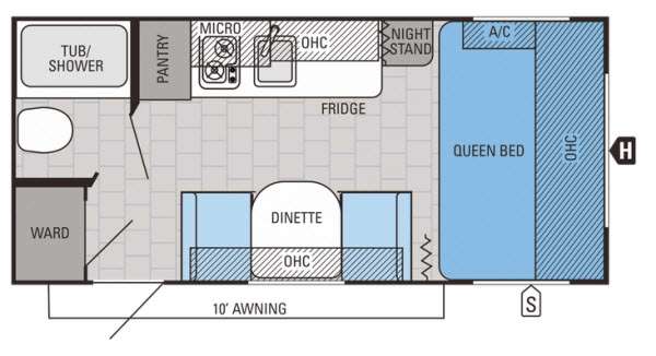 Floorplan - 2015 Jayco Jay Flight SLX 185RB
