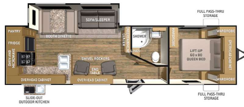 Floorplan - 2015 Cruiser Shadow S-288RKS