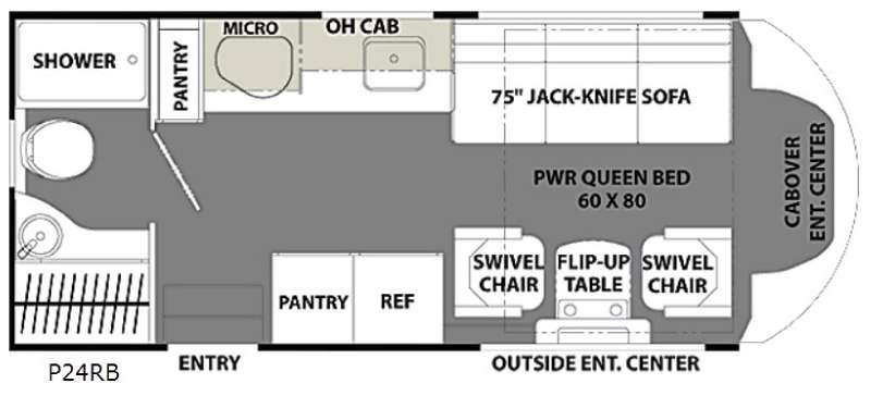 Floorplan - 2016 Coachmen RV Orion P24RB