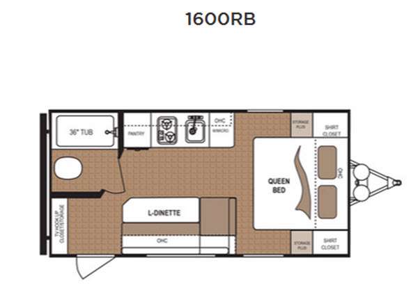 Floorplan - 2016 Dutchmen RV Aspen Trail 1600RB