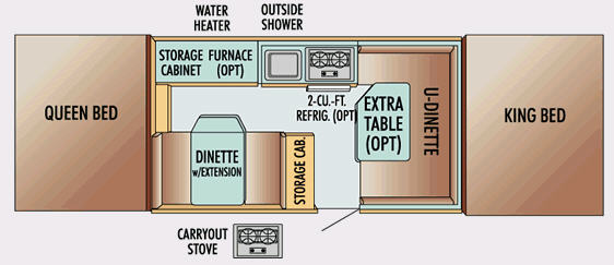 Floorplan - 2007 Jayco Jay Series 1207