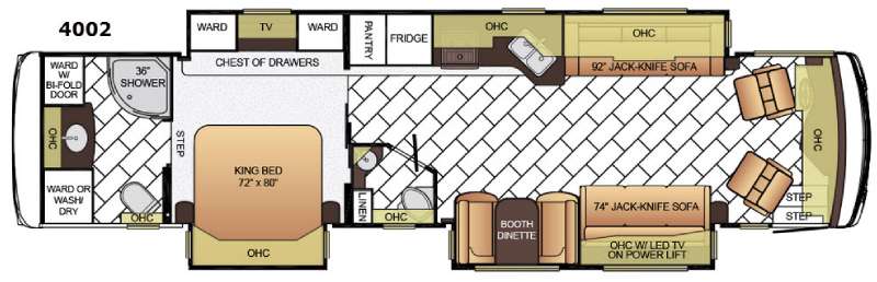 Floorplan - 2016 Newmar Ventana LE 4002