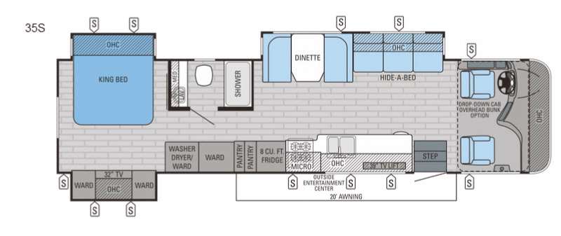 Floorplan - 2016 Jayco Precept 35S