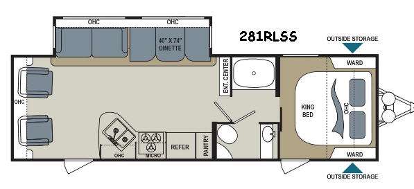 Floorplan - 2017 Dutchmen RV Aerolite 281RLSS