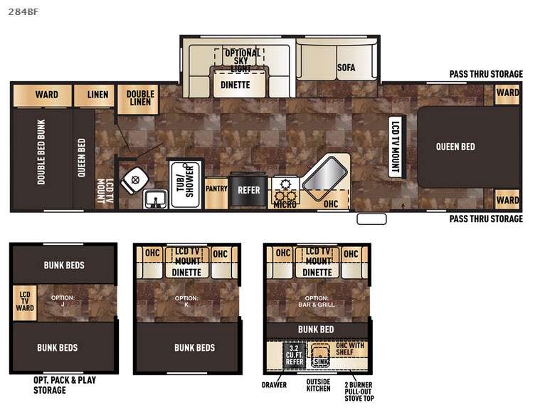 Floorplan - 2017 Forest River RV Cherokee 284BF