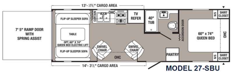 Puma 27sbu toy hauler best sale