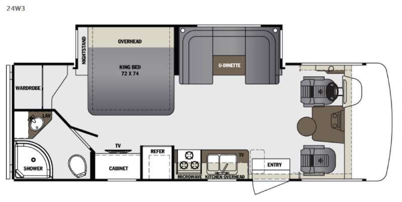 Floorplan - 2017 Forest River RV Georgetown 3 Series 24W