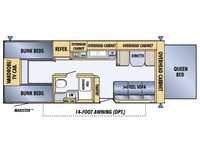 Jay Feather EXP 25 G Floorplan Image