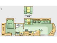 Jay Flight Bungalow 40 FLR Floorplan