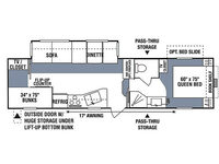 Durango 295BH Floorplan Image