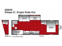 Pioneer 26BHS Floorplan Image