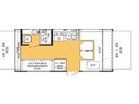 Rockwood Roo 21 FD Floorplan