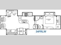 Canyon Trail 34 FRLW Floorplan