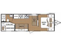 Four Winds 270B Breeze Floorplan Image
