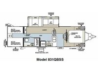 Flagstaff Classic Super Lite 831QBSS Floorplan