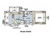 Rockwood Signature Ultra Lite 8244S Floorplan
