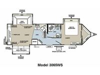 Rockwood Wind Jammer 3065W Floorplan
