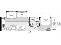 Sabre 32RKDS Floorplan Image