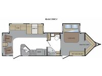 Cougar X-Lite 30WCV Floorplan