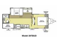 Salem 26TBUD Floorplan