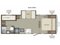Bullet 230BHS Floorplan