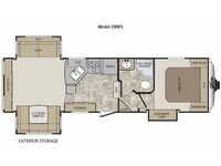 Cougar X-Lite 29RES Floorplan Image