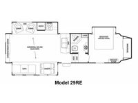 Cedar Creek Silverback 29RE Floorplan