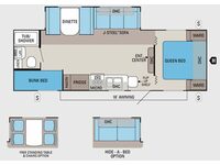 Jay Flight 25BHS Floorplan