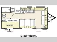 Wildwood X-Lite 18BHXL Floorplan
