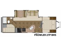Prowler 27P BHS Floorplan