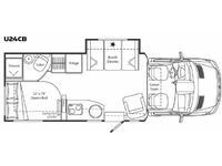 Used 2012 Leisure Travel Unity U24CB image