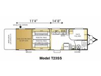 Shockwave MX T23SS Floorplan Image