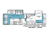 Cameo 32RLS Floorplan Image